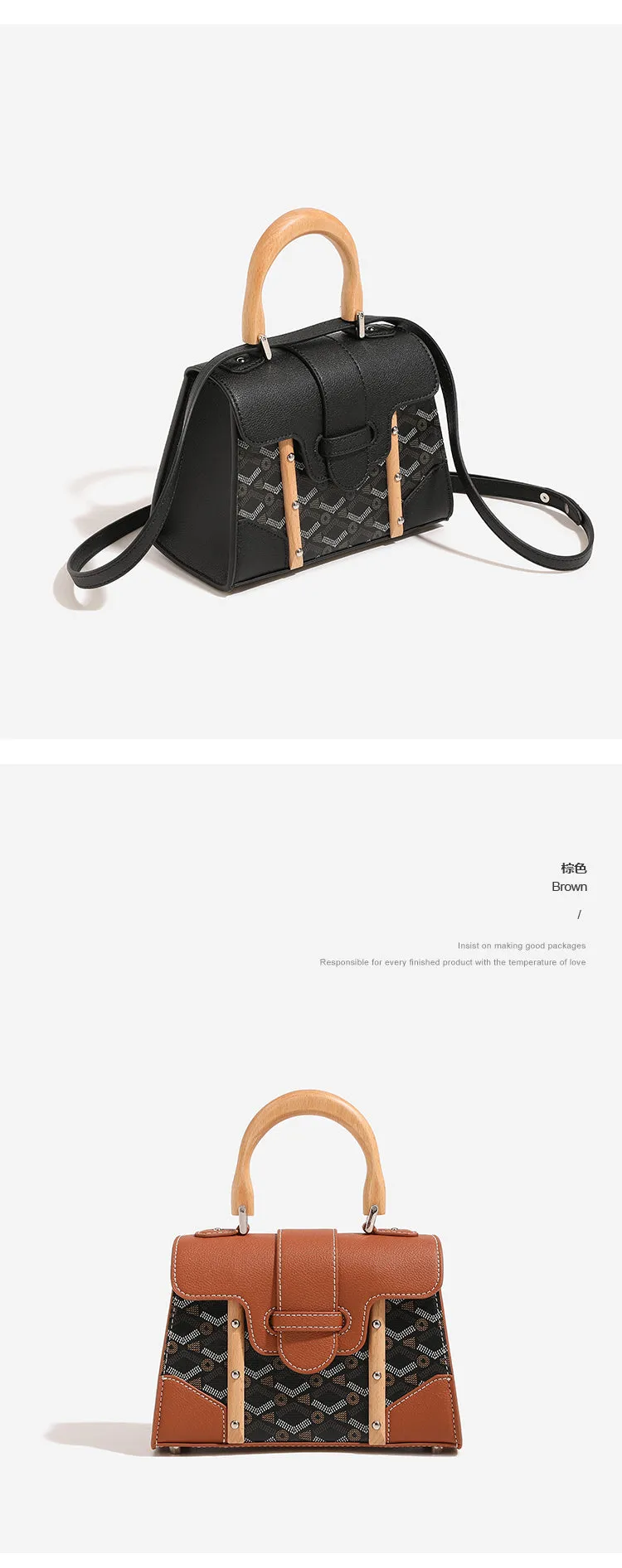 Luxury Brand Retro Vintage Dog Tooth Saigon Handbag with High Texture Fashionable and Casual Diagonal Cross Small Square Bag