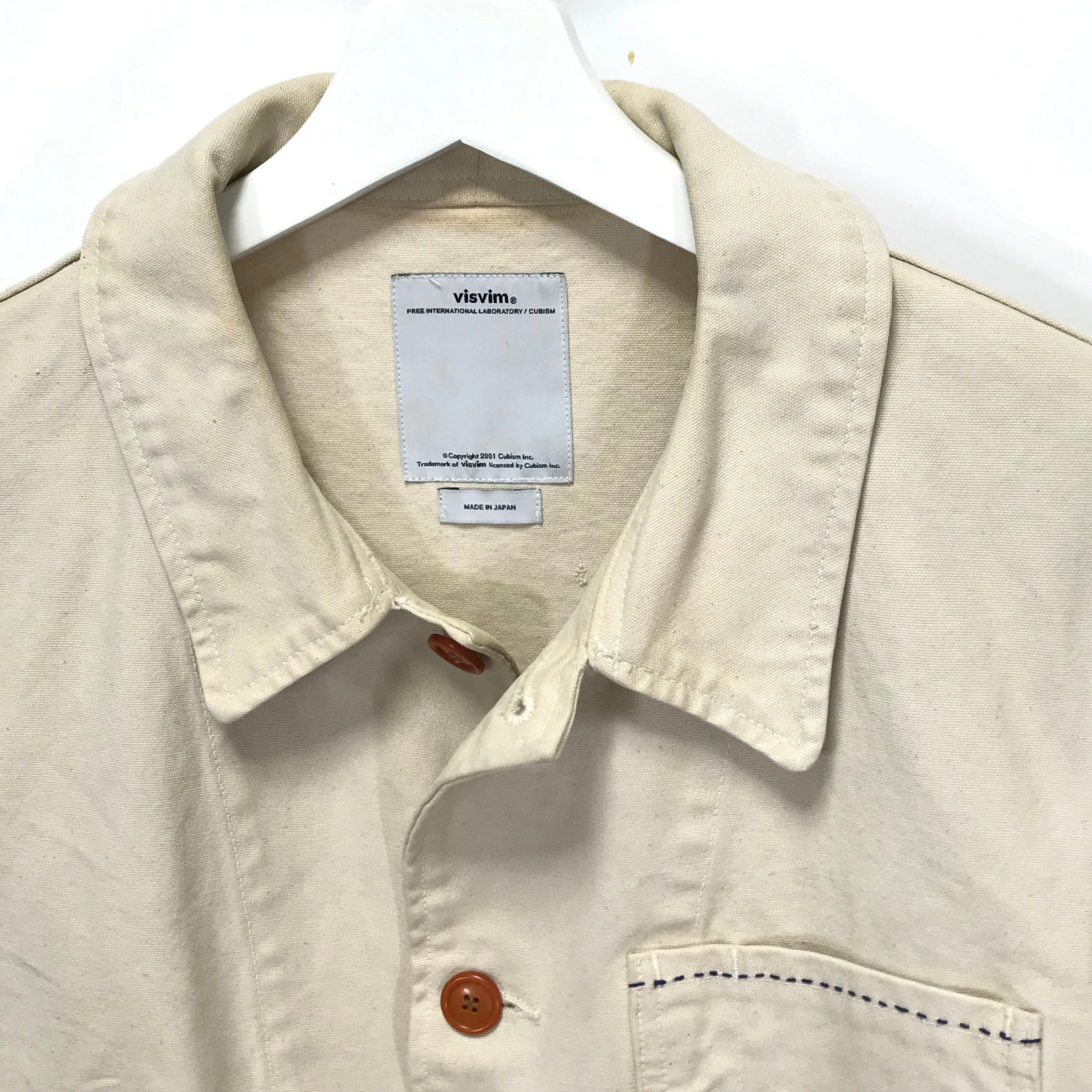 [M] Visvim Benny Coverall Jacket Ivory