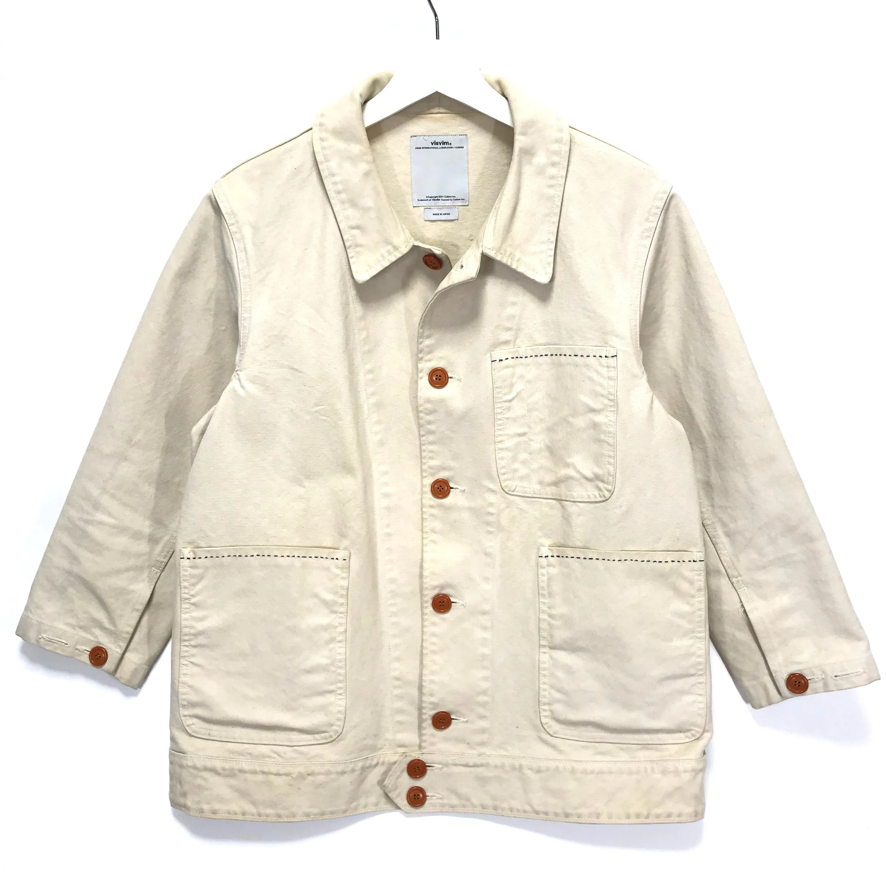 [M] Visvim Benny Coverall Jacket Ivory