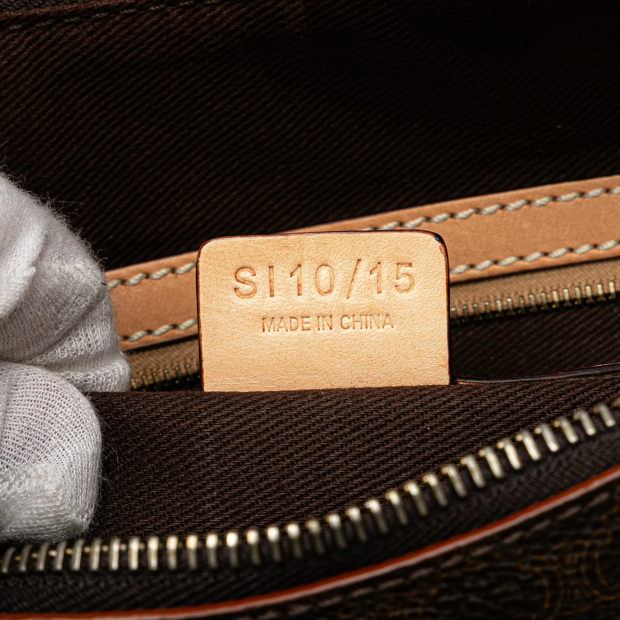 Macadam Coated Canvas Shoulder Bag