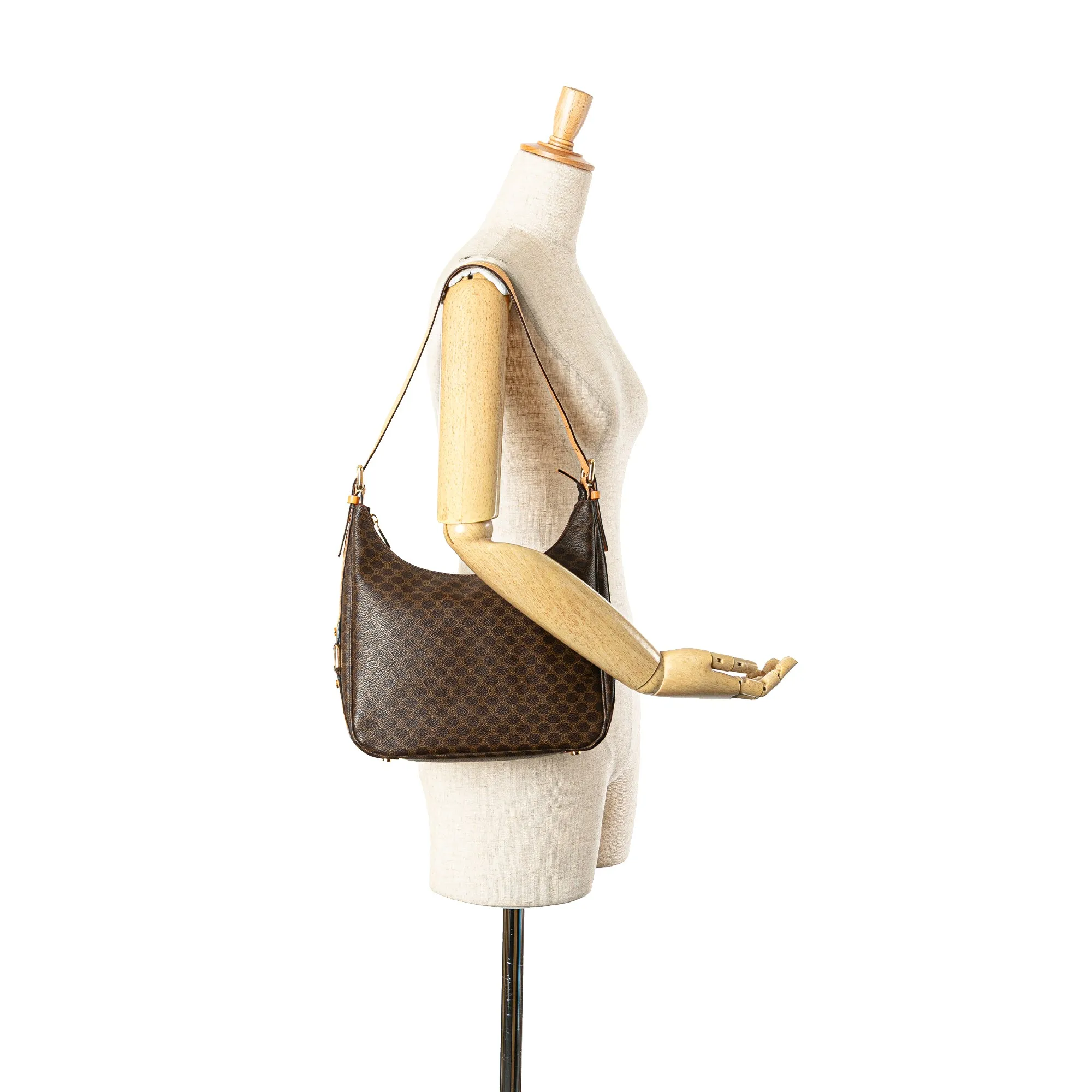 Macadam Coated Canvas Shoulder Bag