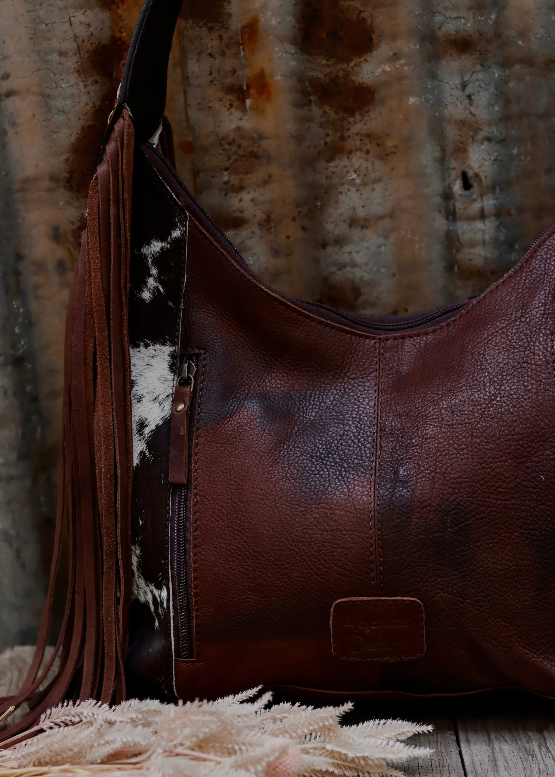 Macy Tooled Leather Cowhide Bag