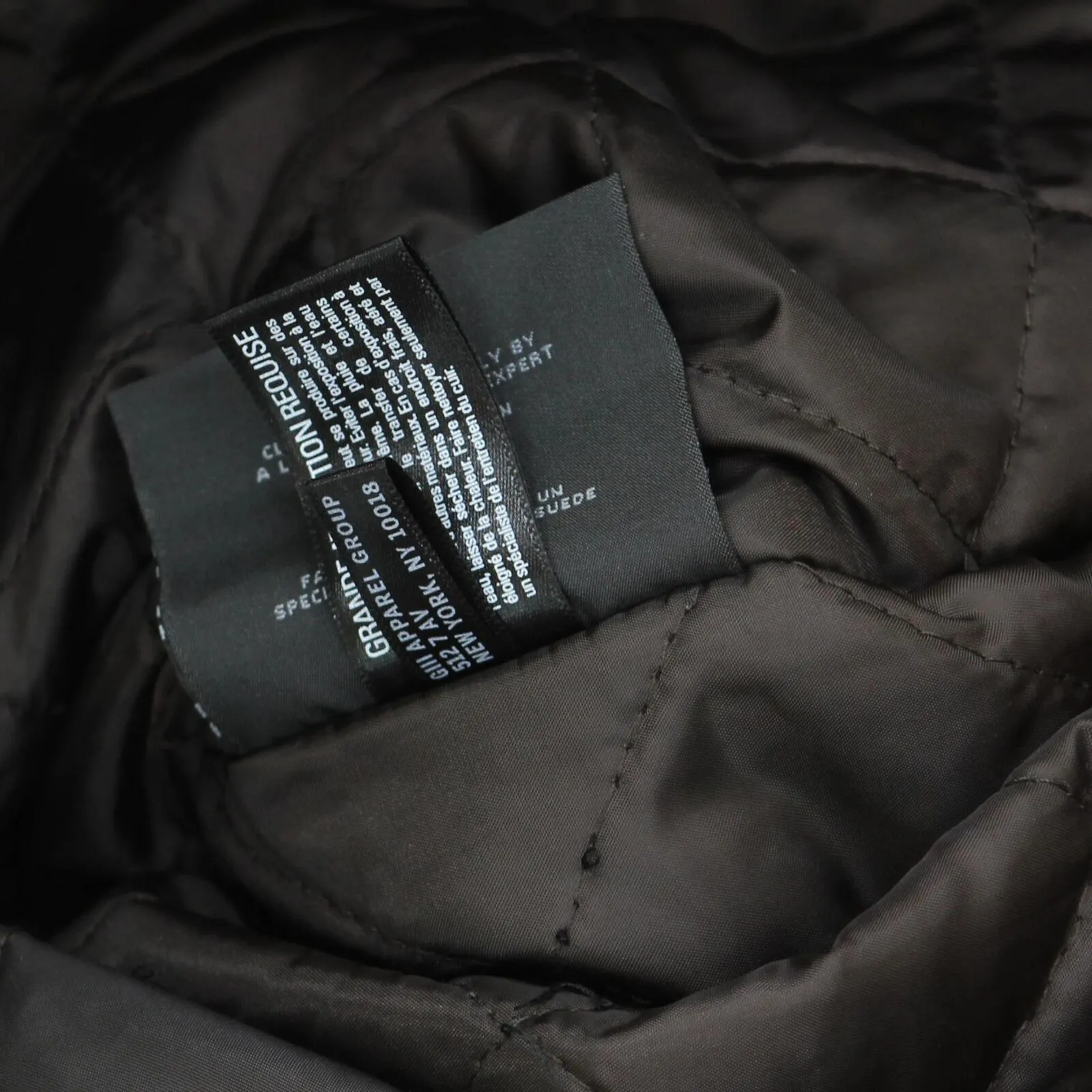 Marc New York By Andrew Marc Men's Leather Moto Jacket Espresso Dark Brown M