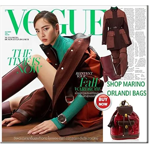 Marino Orlandi Women’s Large Backpack Handbag Italian Designer Drawstring Bucket Bag Burgundy Glazed Genuine Leather Purse Tote Convertible Sling with Tassel with Front Pocket