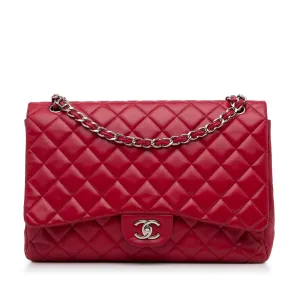 Maxi Classic Lambskin Single Flap