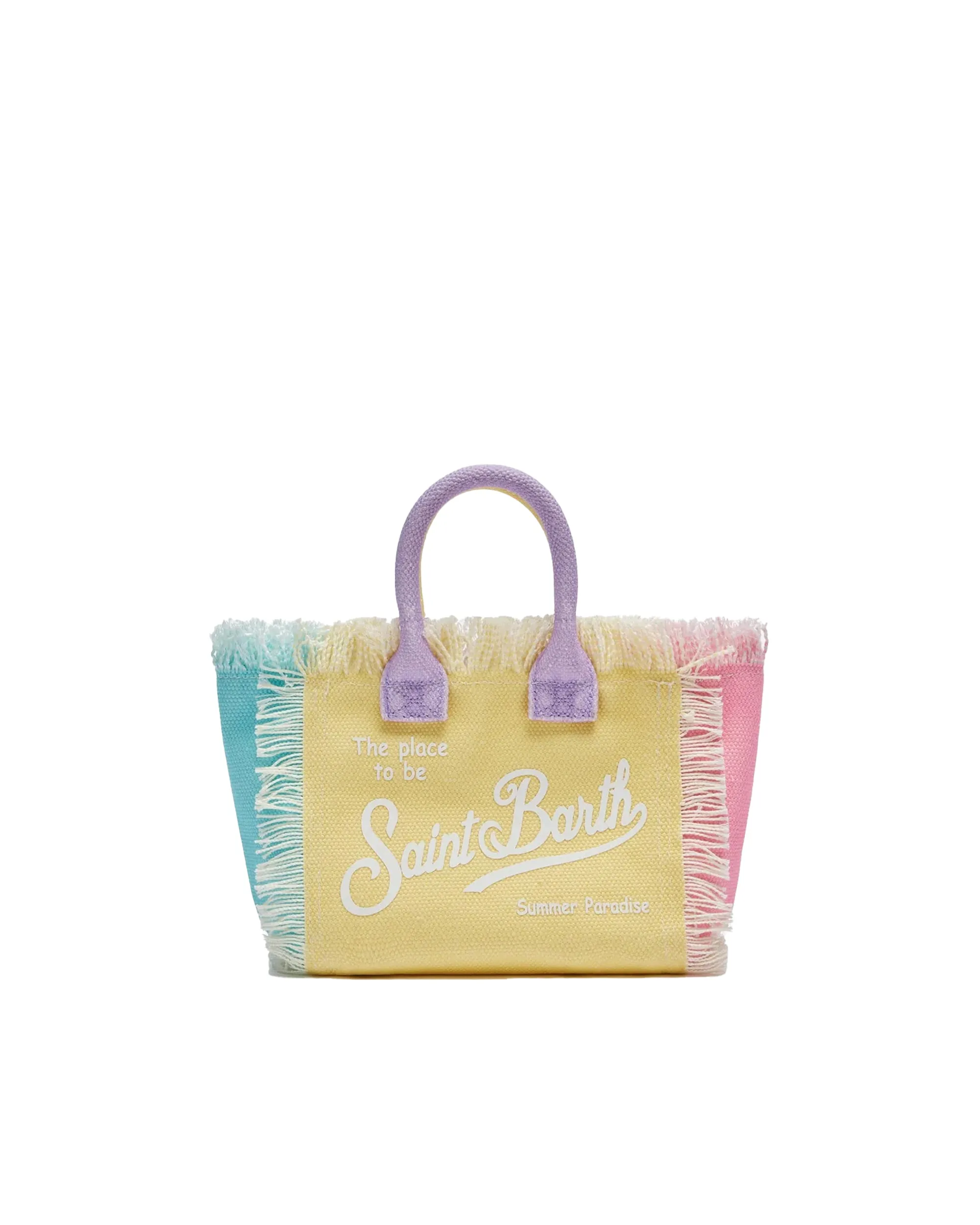 MC2 Saint Barth Borsa Mini Vanity i Canvas di Cotone Color Block