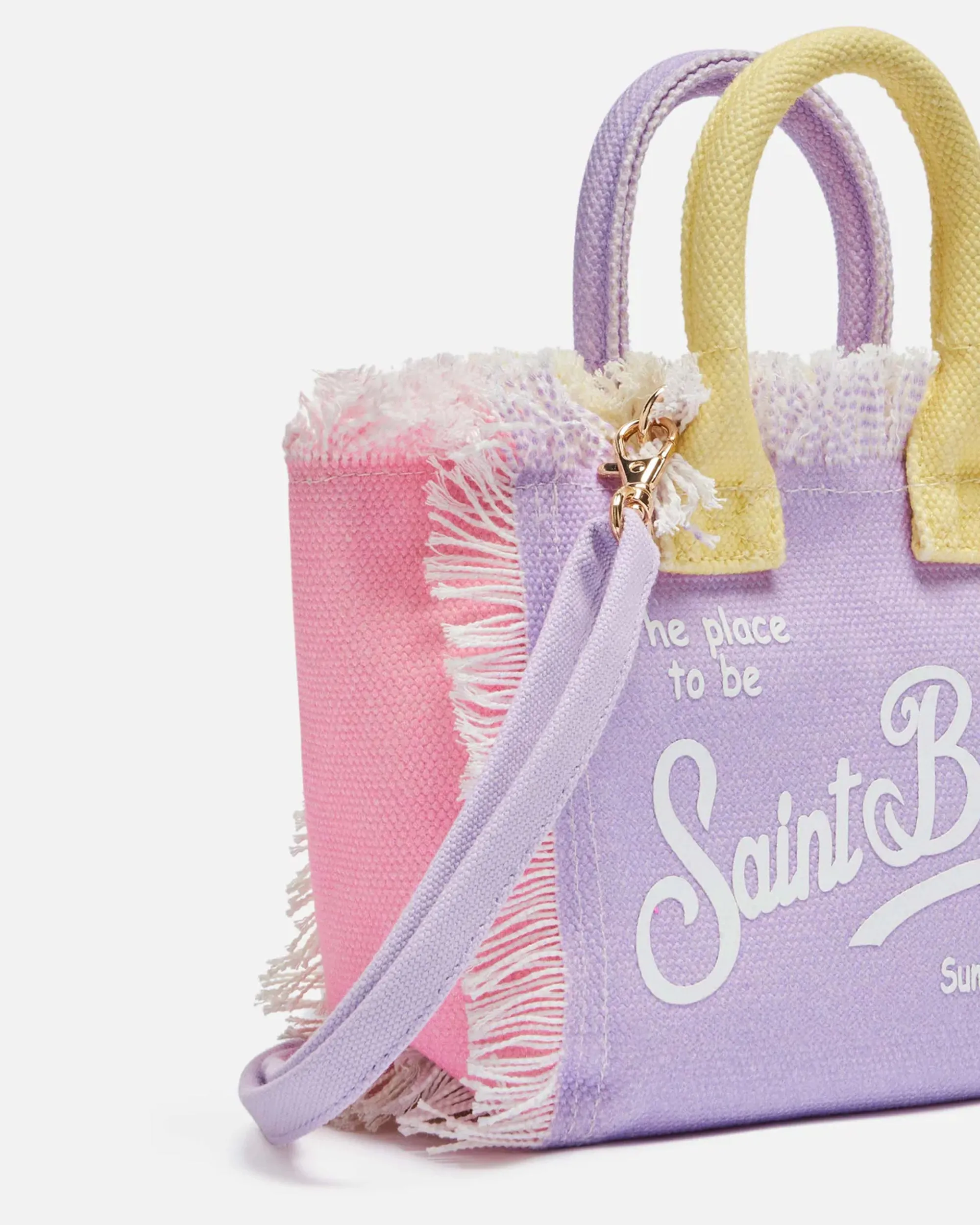 MC2 Saint Barth Borsa Mini Vanity i Canvas di Cotone Color Block