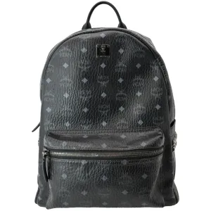 MCM Stark Classic Visetos Canvas Backpack Black