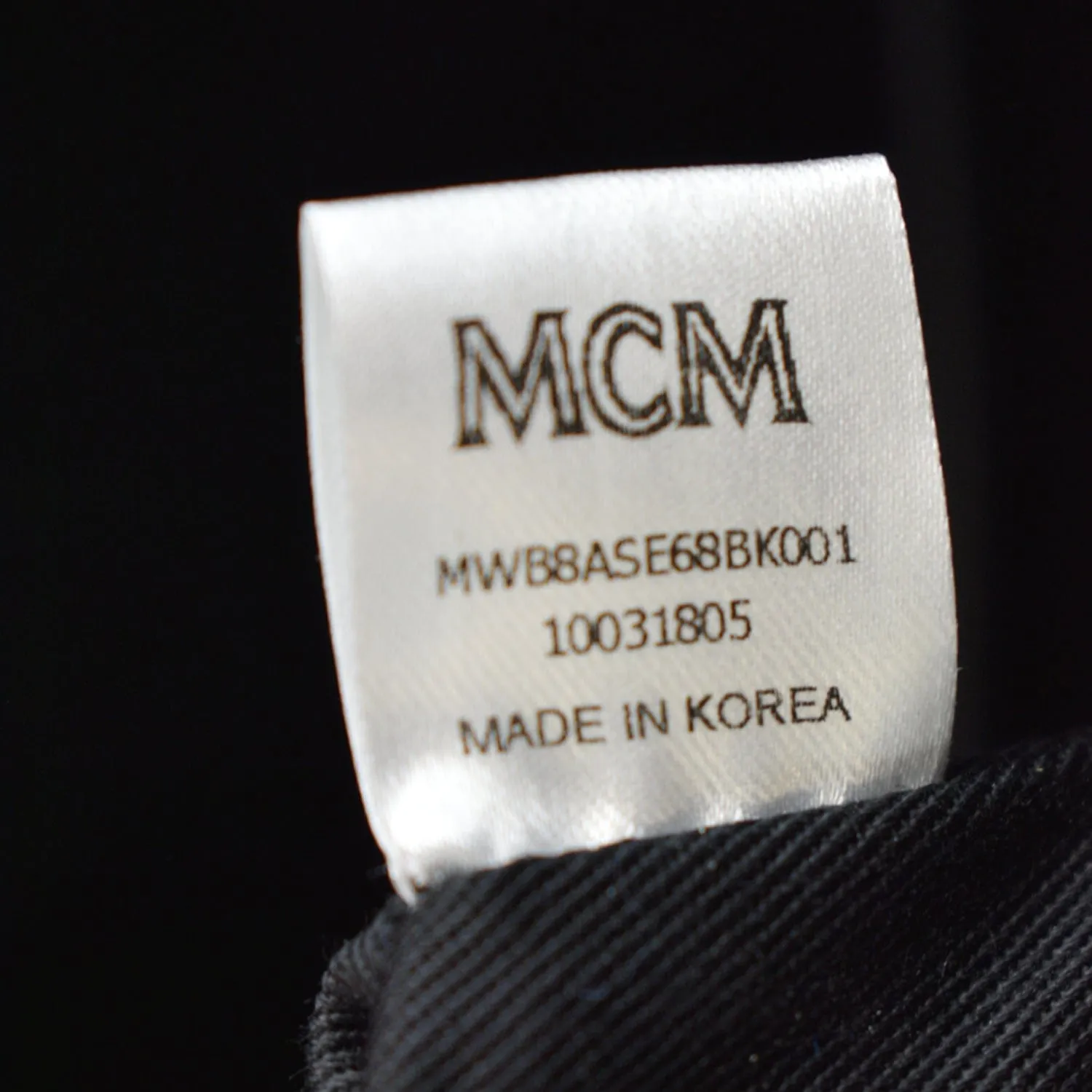 MCM Visetos Canvas Boston Bag Black