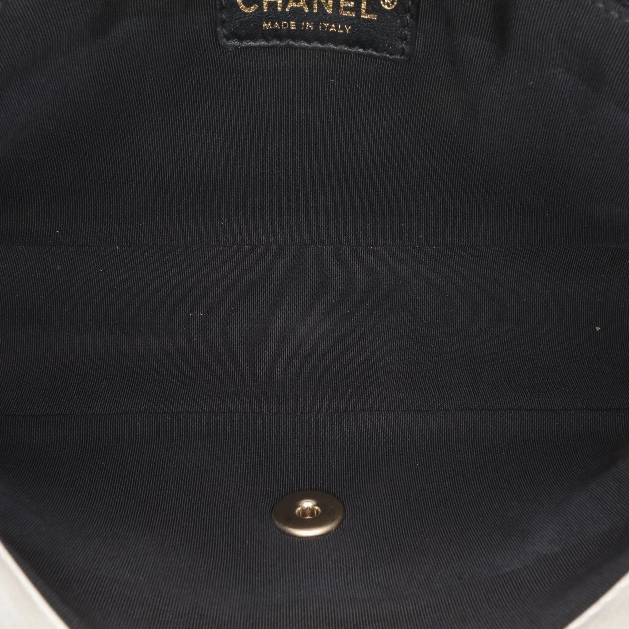 Medium Bicolor Calfskin Graphic Flap