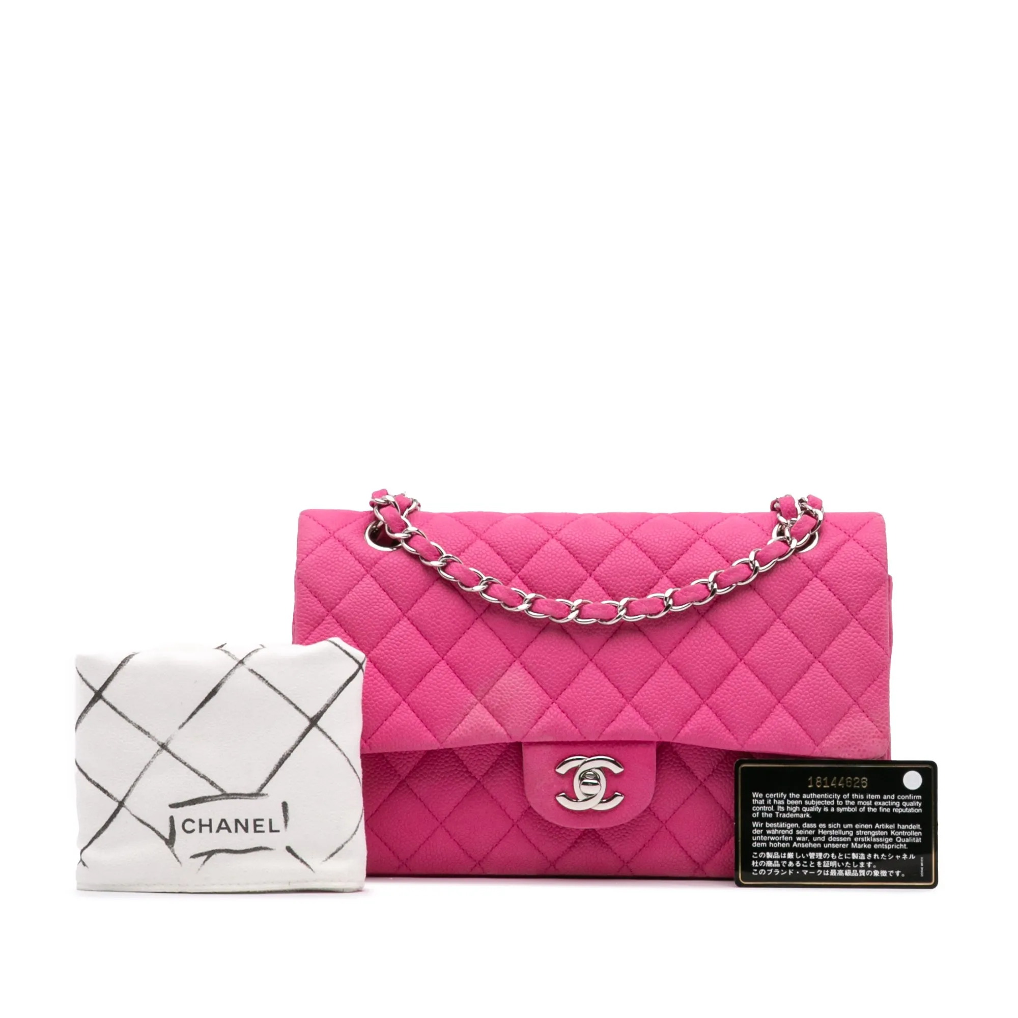 Medium Classic Caviar Double Flap