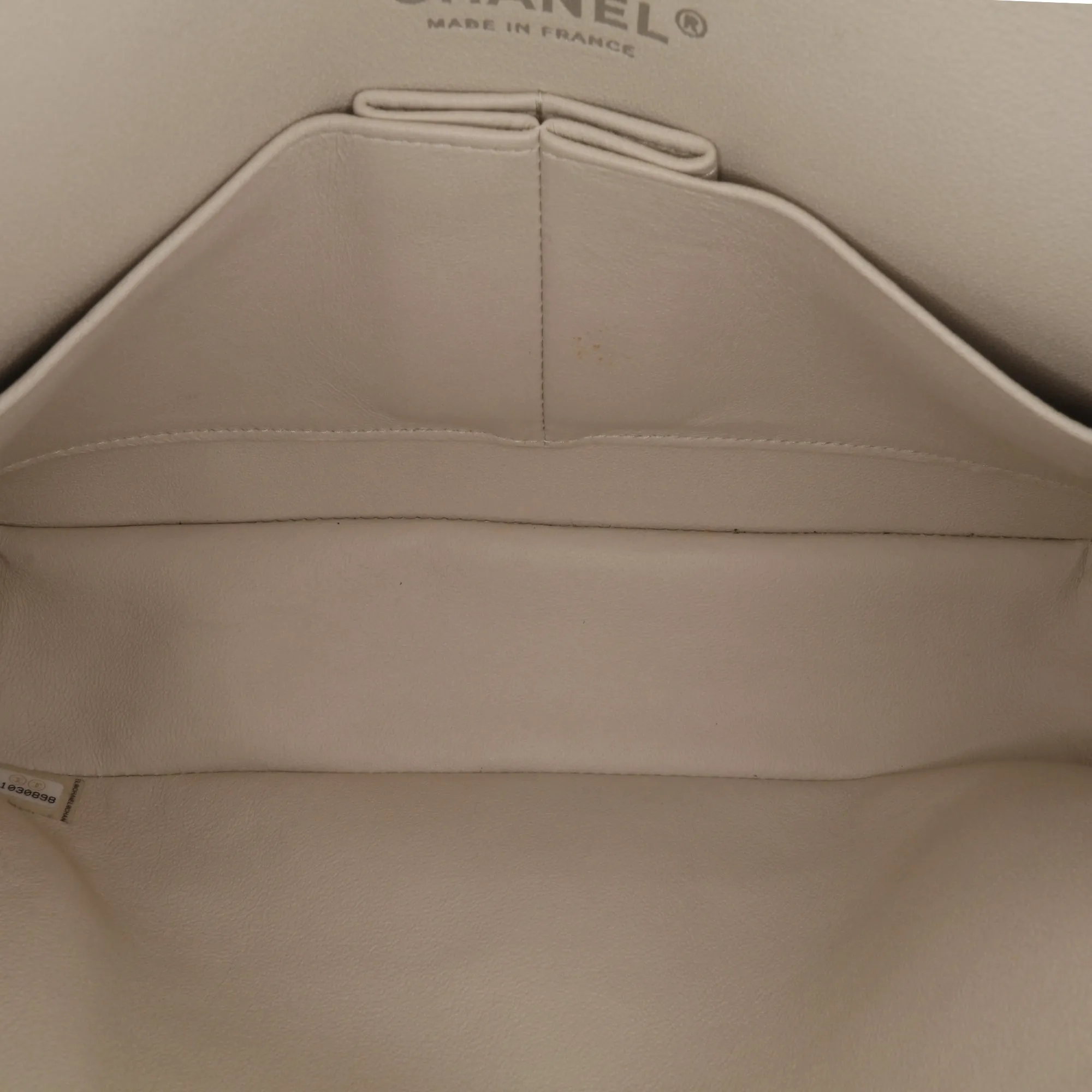 Medium Classic Chevron Lambskin Double Flap