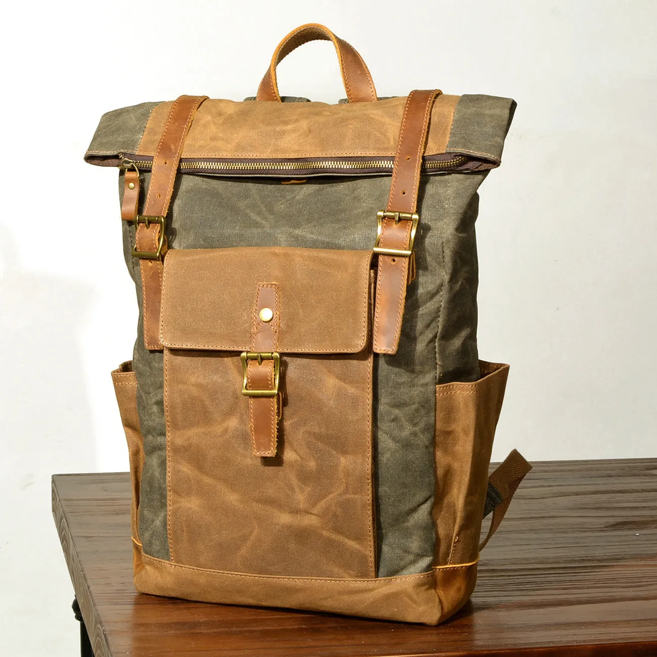 Mens Canvas Backpack | Mount St. Helens