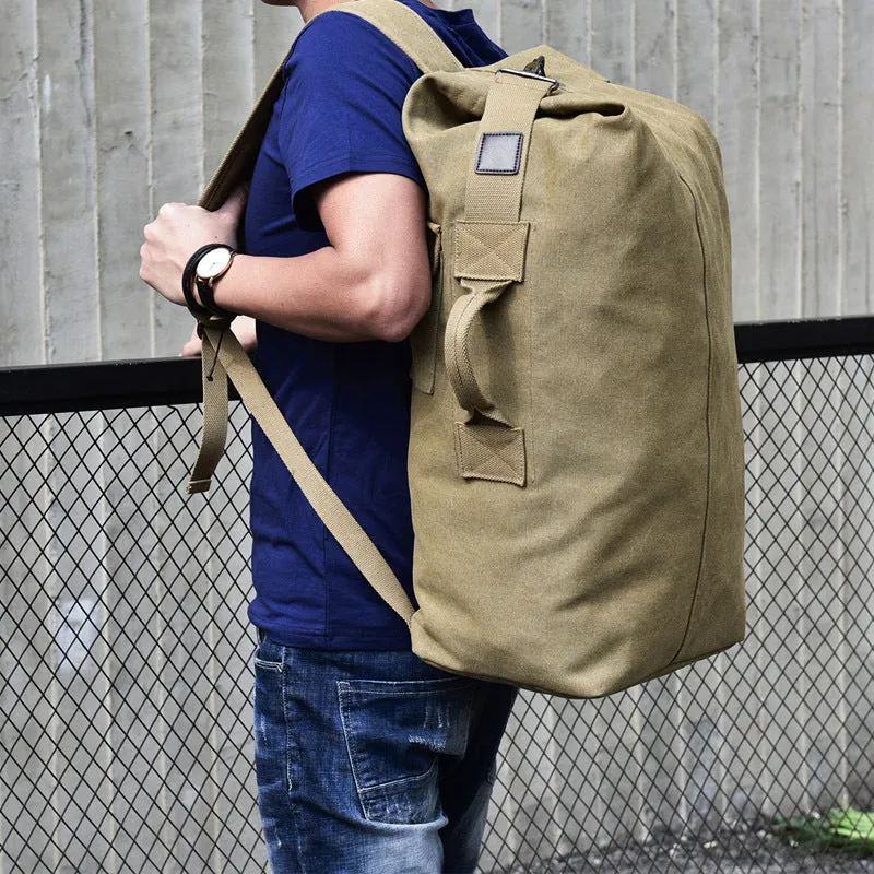 Men's Fashion Large Capacity Trend Canvas Backpacks