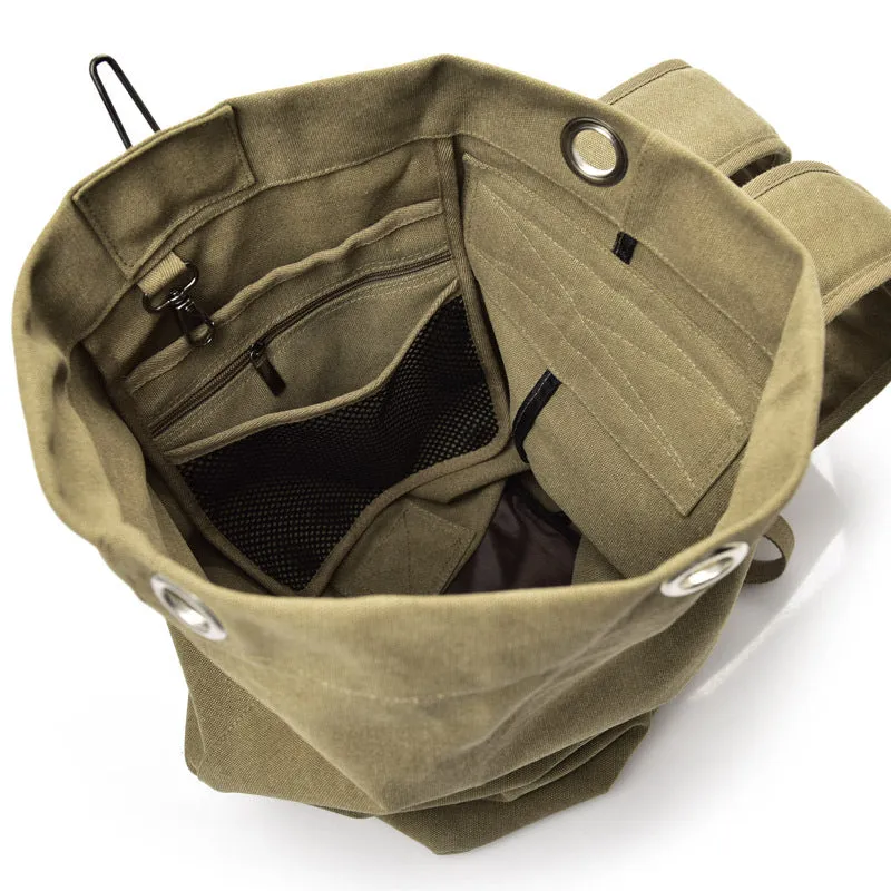 Men's Fashion Large Capacity Trend Canvas Backpacks
