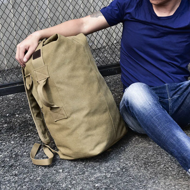 Men's Fashion Large Capacity Trend Canvas Backpacks
