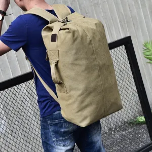 Men's Fashion Large Capacity Trend Canvas Backpacks