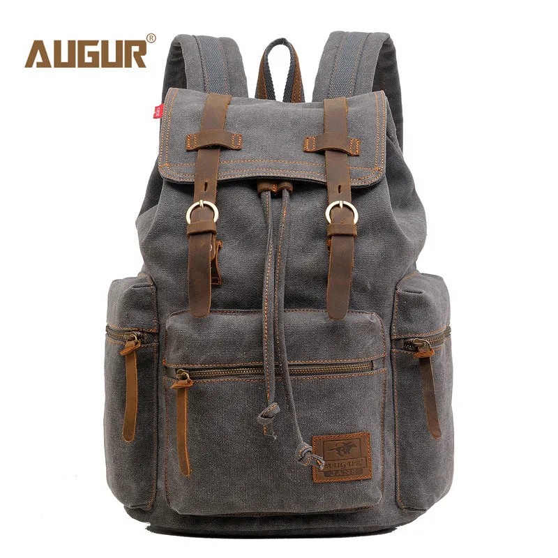 Men's Flying Canvas Retro Computer Now Backpacks