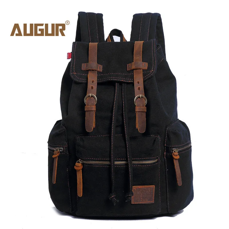 Men's Flying Canvas Retro Computer Now Backpacks