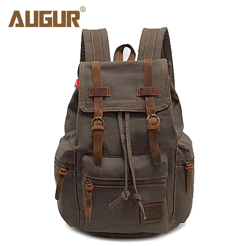 Men's Flying Canvas Retro Computer Now Backpacks