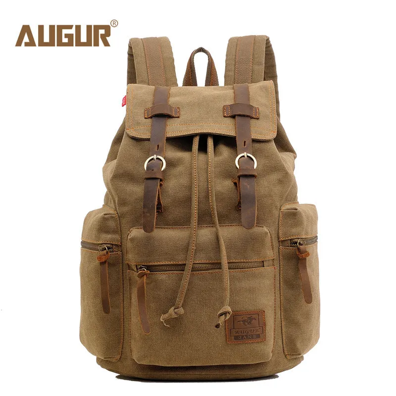 Men's Flying Canvas Retro Computer Now Backpacks