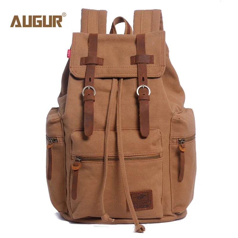 Men's Flying Canvas Retro Computer Now Backpacks