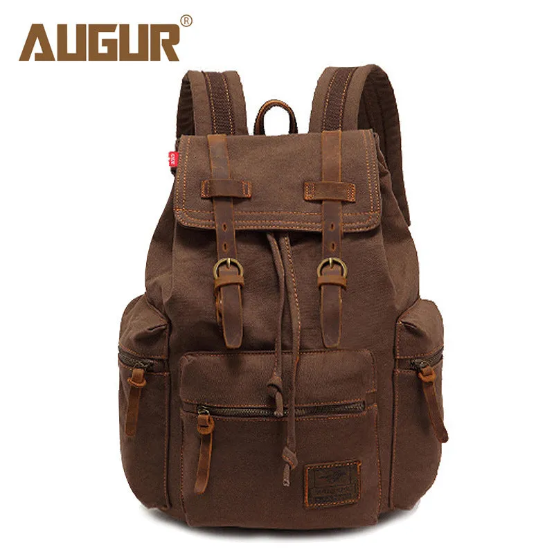 Men's Flying Canvas Retro Computer Now Backpacks