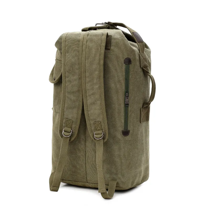 Men's Large Capacity Canvas Portable Leisure Backpacks
