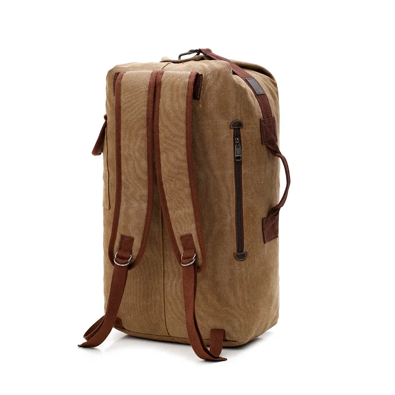 Men's Large Capacity Canvas Portable Leisure Backpacks