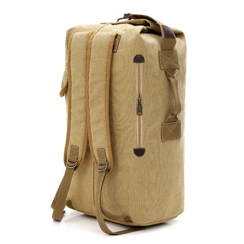 Men's Large Capacity Canvas Portable Leisure Backpacks