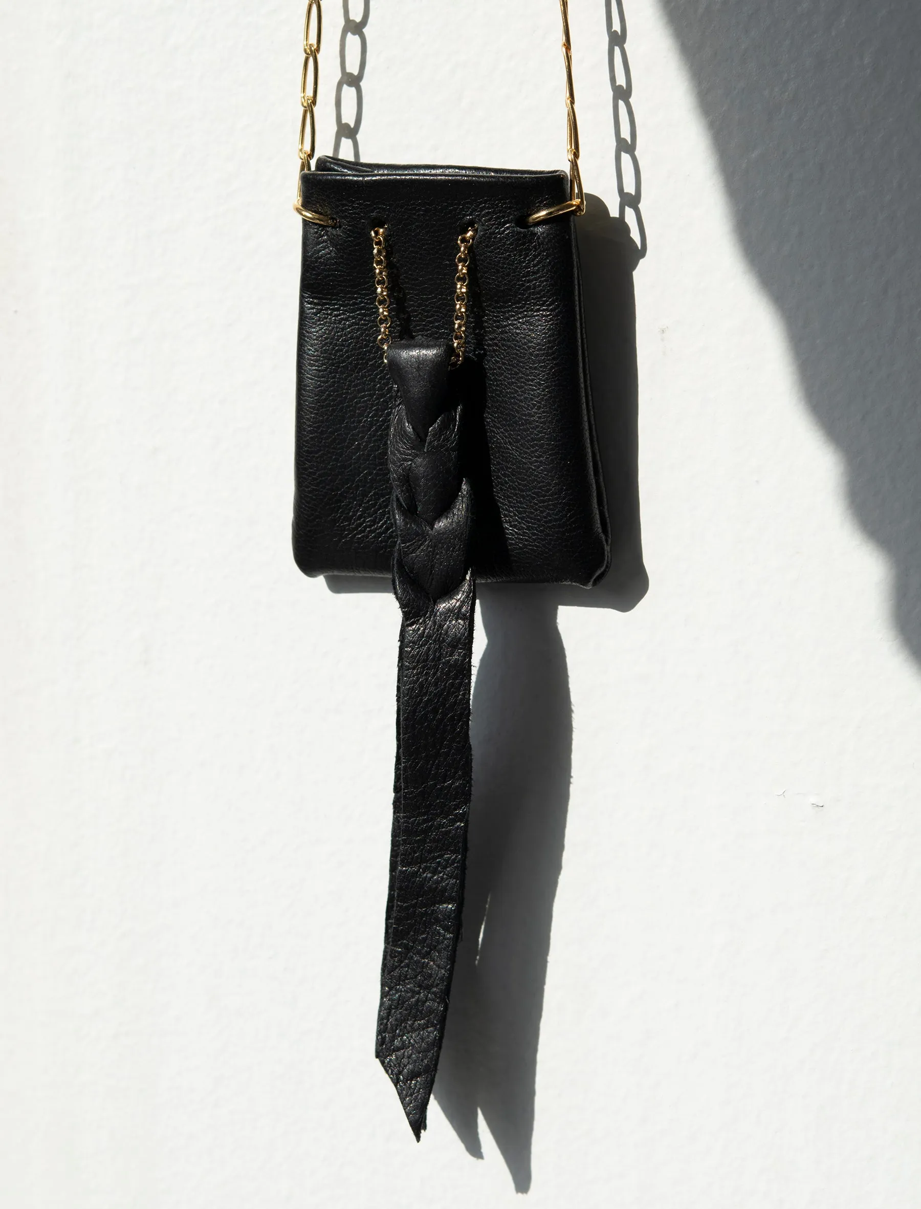 Micro Amulet Stash Pouch Chain Necklace