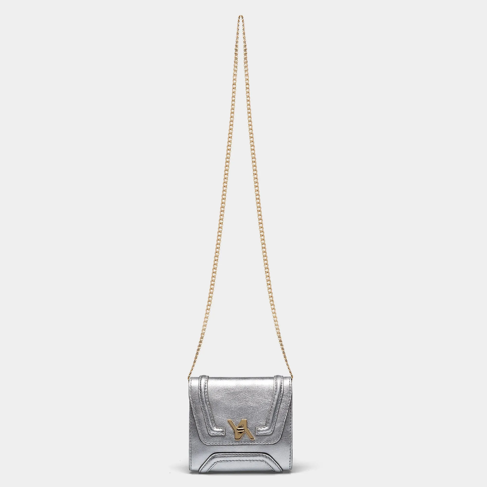 Mini Giovanna Pocket metallic silver