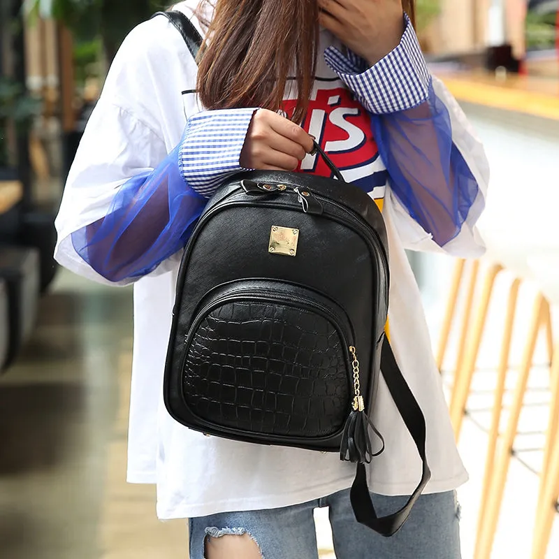 Mini Leather Backpack for Women