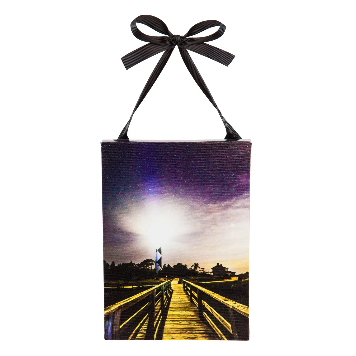 Mini LED Canvas with Ribbon for hanging and easel back, Cape Outlook, 5.91" x 8.27",6mcl50002