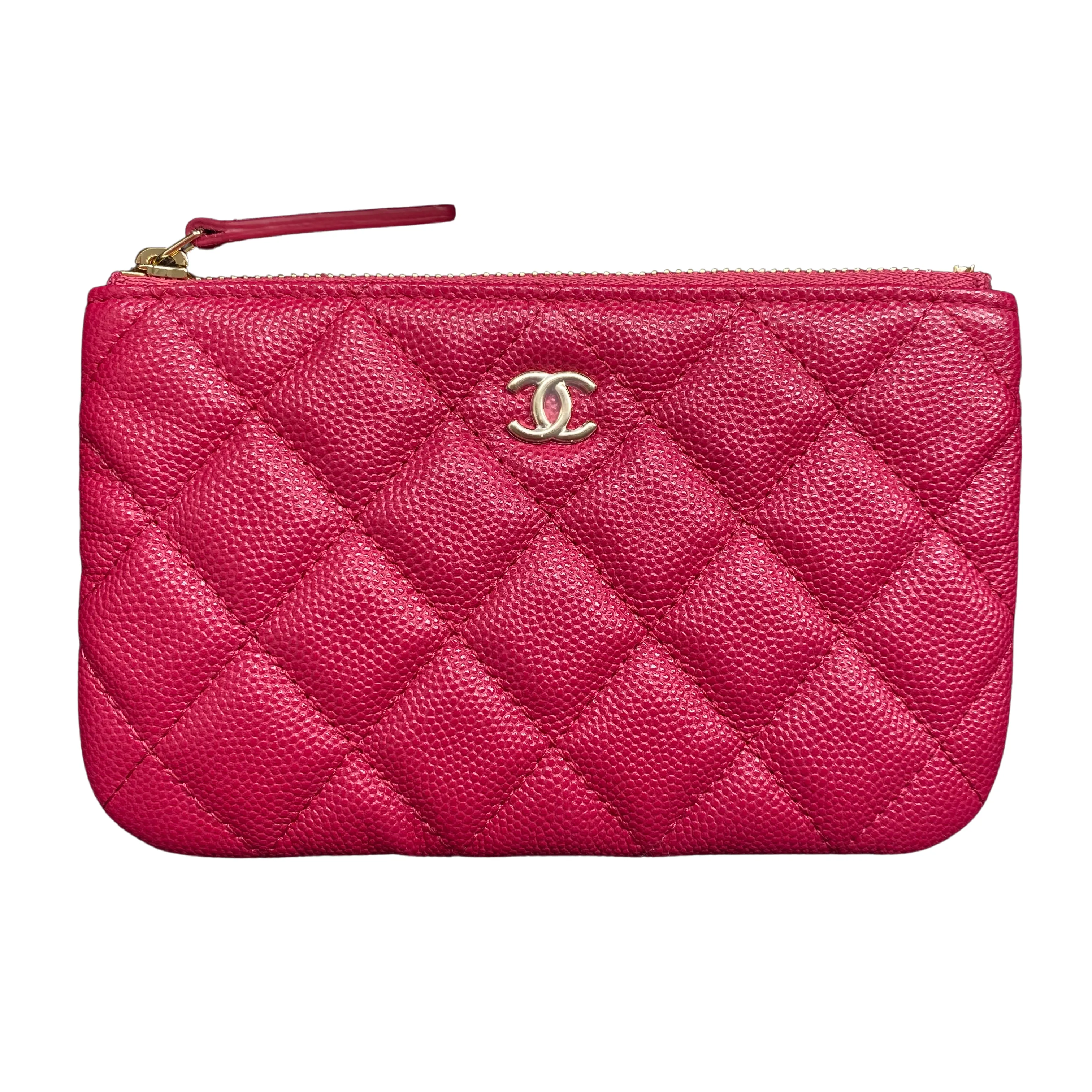 Mini O Case Pouch in 21A Raspberry Caviar