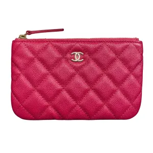 Mini O Case Pouch in 21A Raspberry Caviar