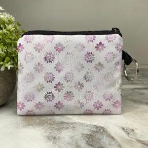 Mini Pouch - Floral Purple Gold
