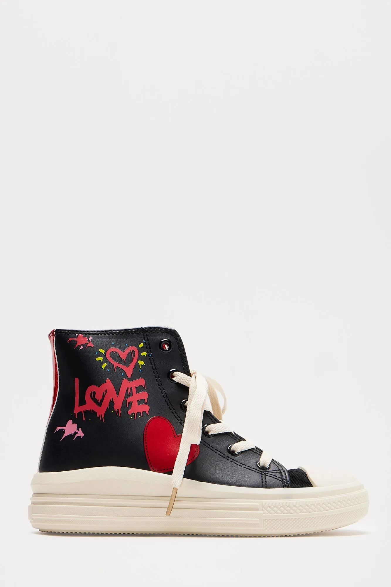 Mini Wendy High Top Sneaker - Black
