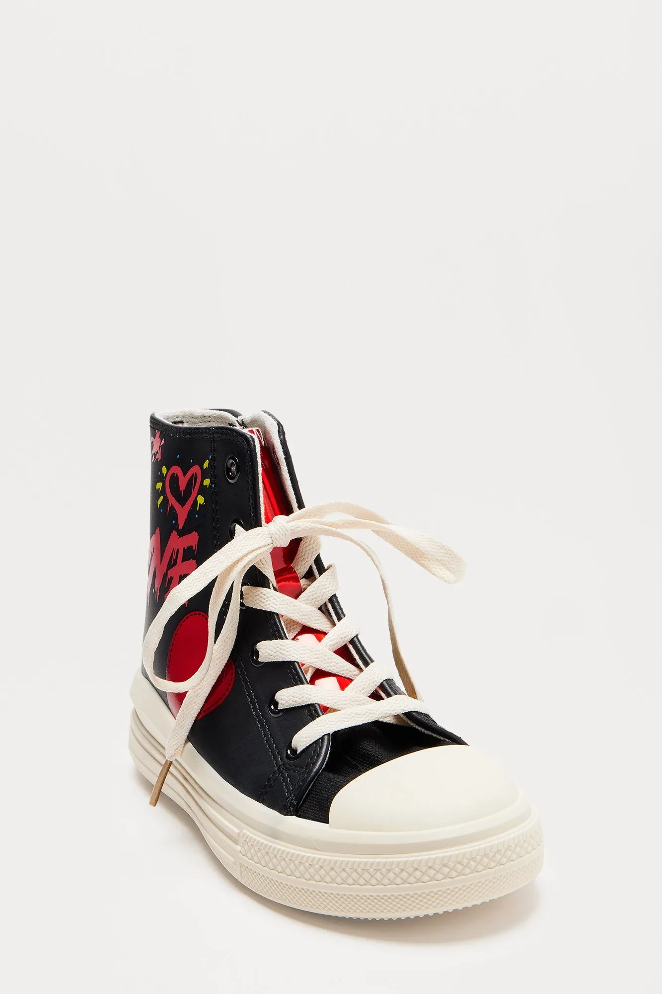 Mini Wendy High Top Sneaker - Black