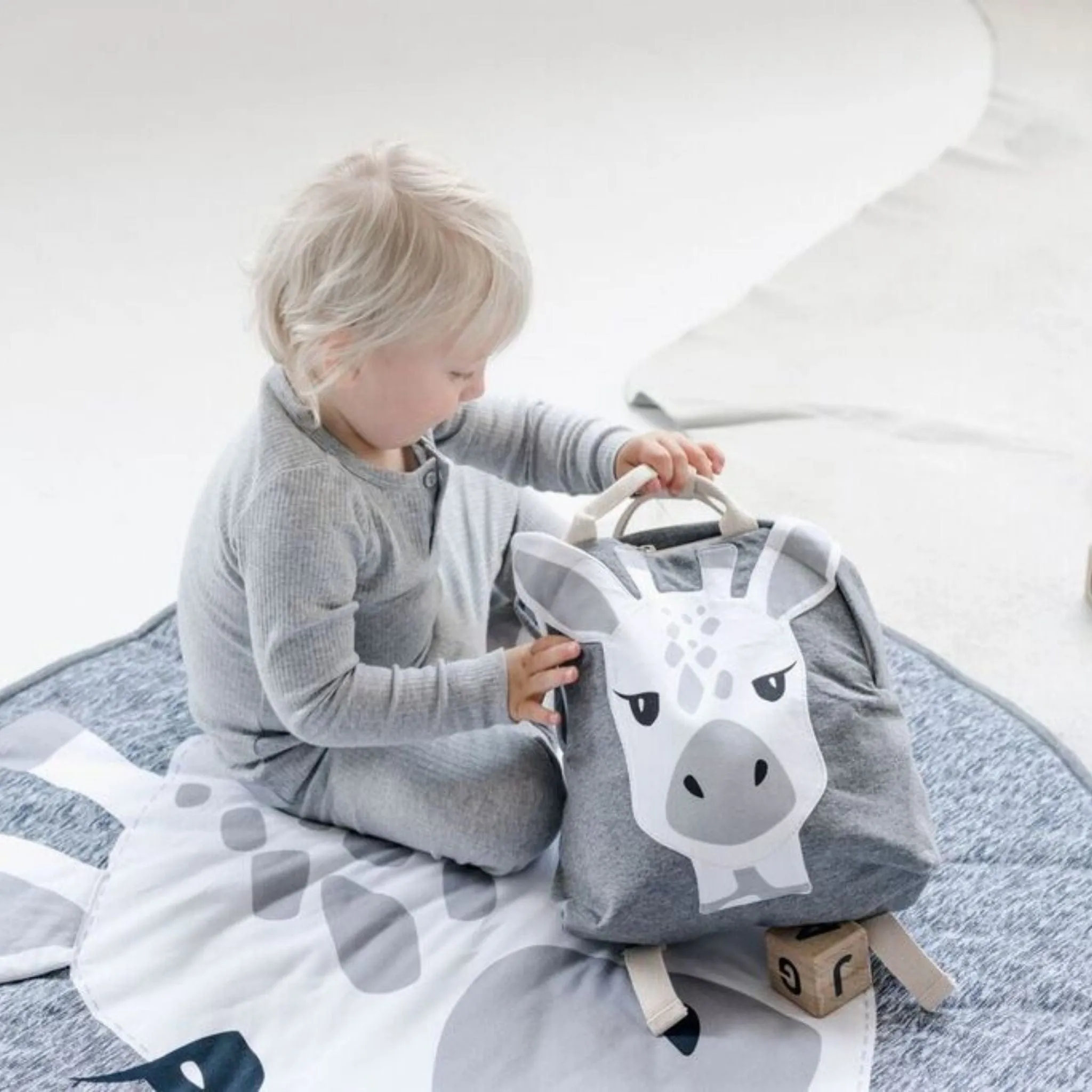 Mister Fly 100% Cotton Jersey Toddler Animal Backpack