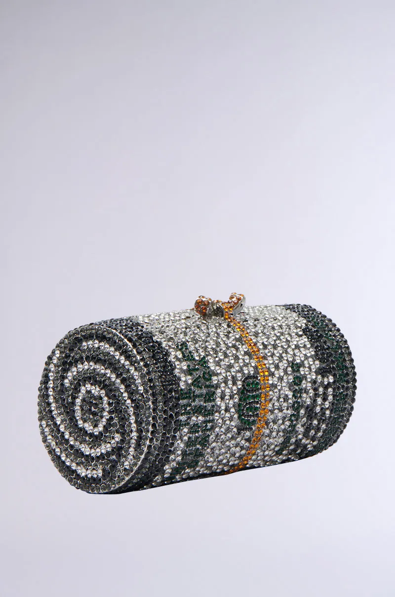 MONEY ON MY MIND BLING CLUTCH