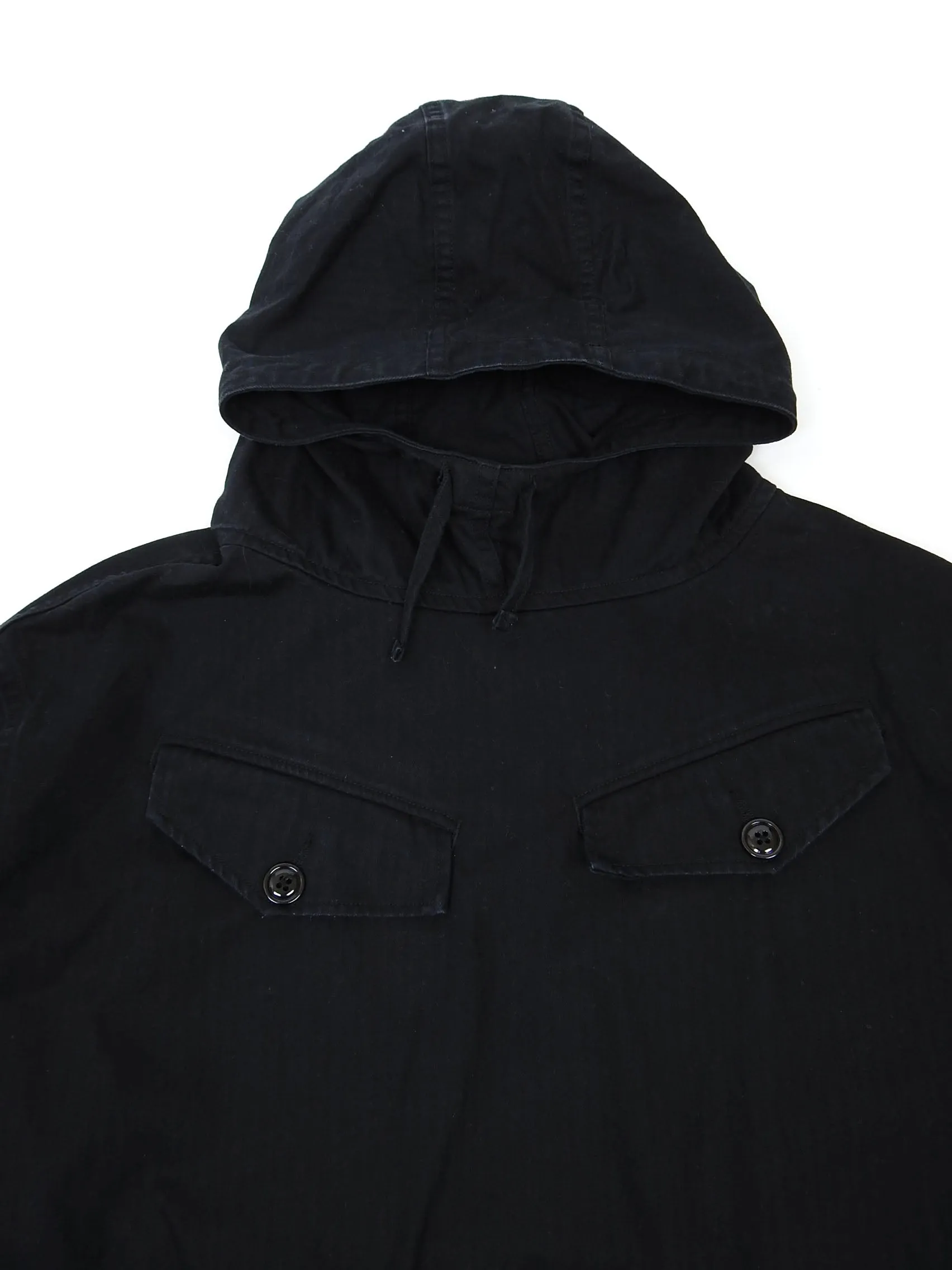 Montitaly Black Canvas Smock Size US 42