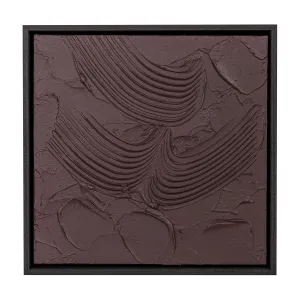 Mulled Burgundy Mini Hand Painted Canvas