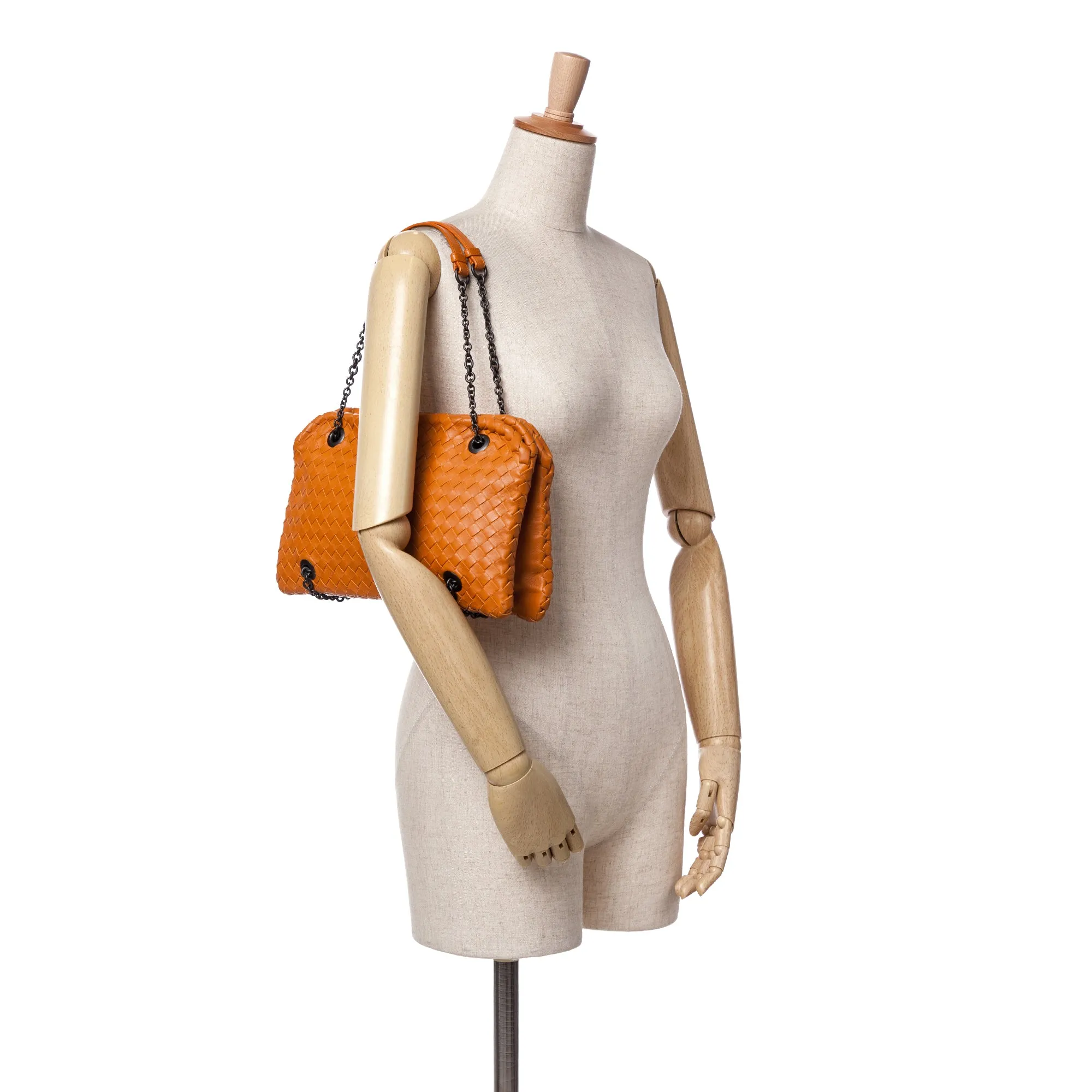 Nappa Intrecciato Duo Shoulder Bag