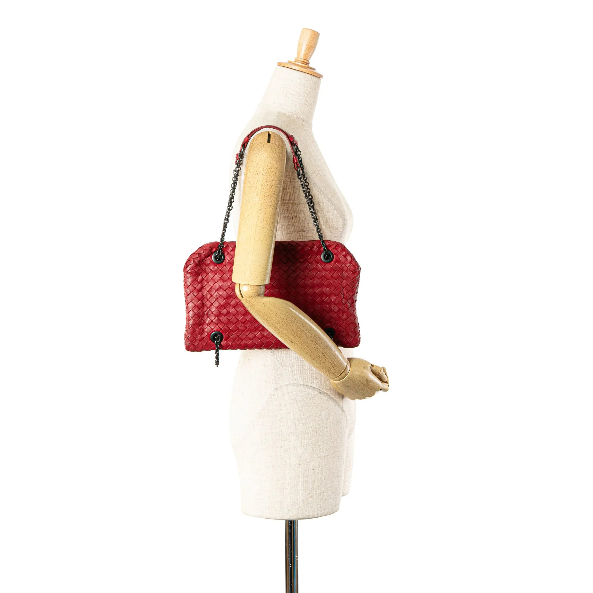 Nappa Intrecciato Duo Shoulder Bag