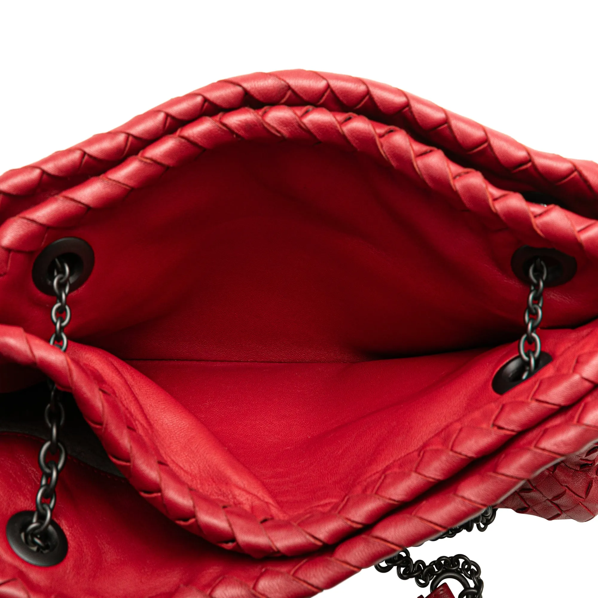 Nappa Intrecciato Duo Shoulder Bag