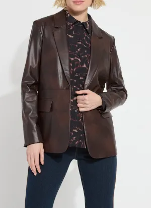 Natalia Vegan Leather Blazer
