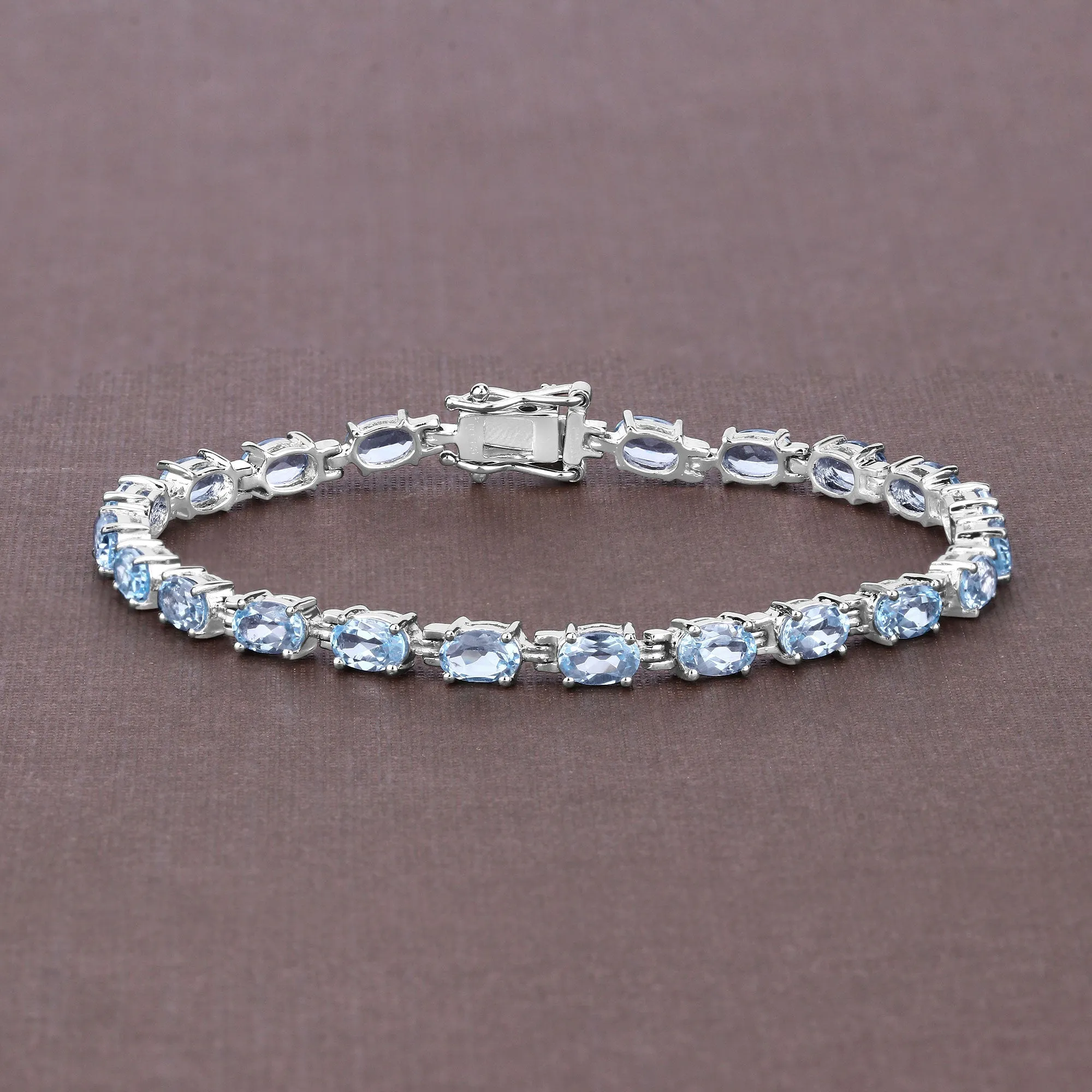 Natural Blue Topaz Bracelet