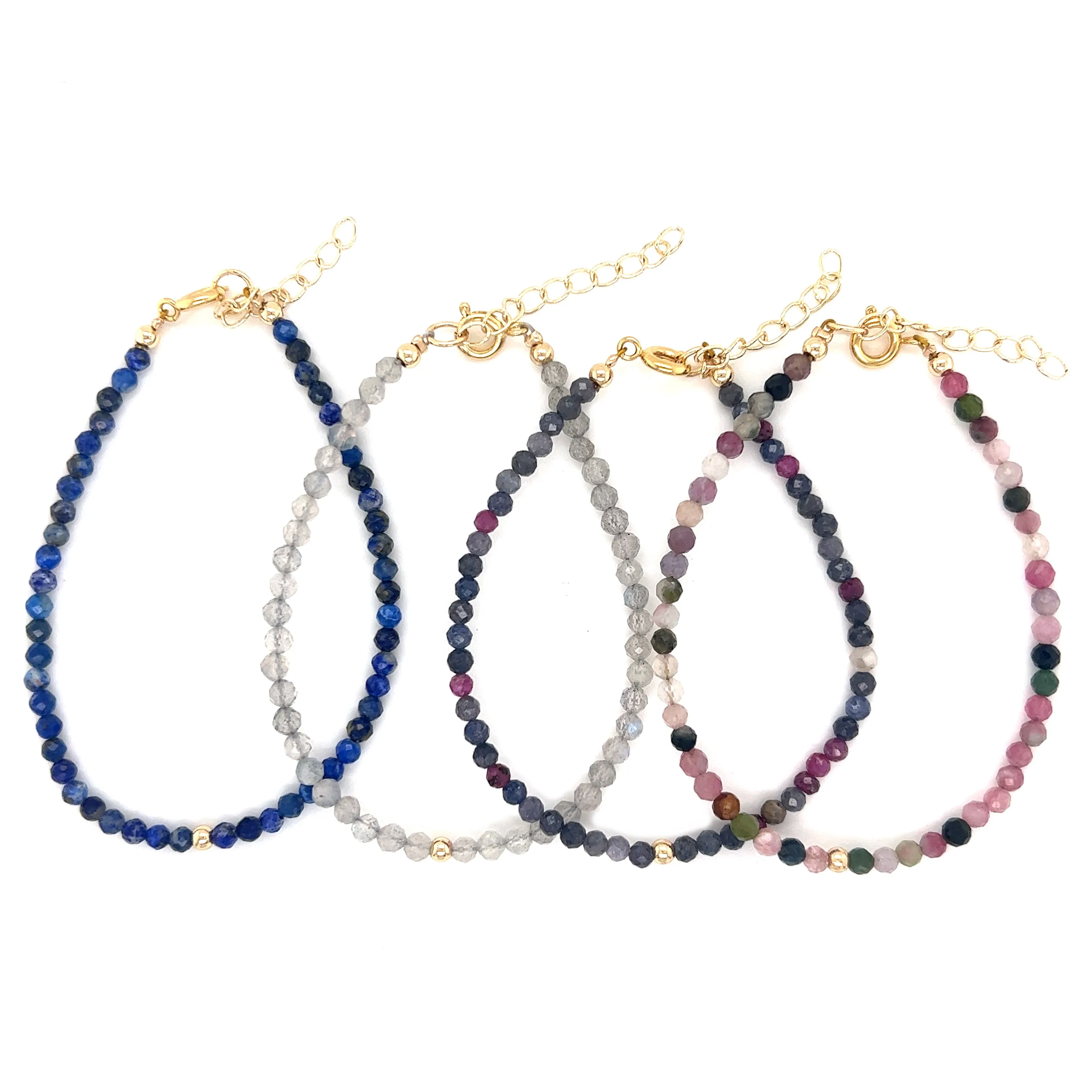 NATURAL GEMSTONE BEADED BRACELET