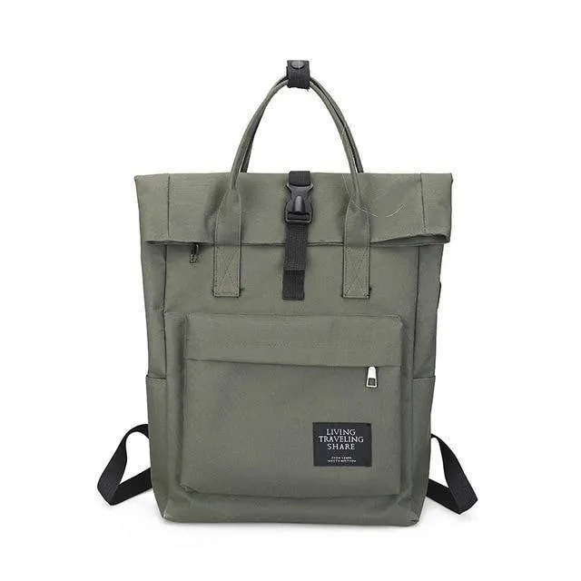 New fashion Canvas Ladies Backpack  with External USB Port